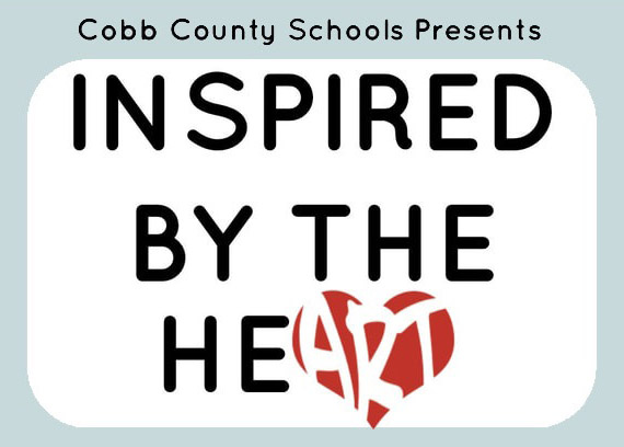 Graphic saying Inspired by the Heart