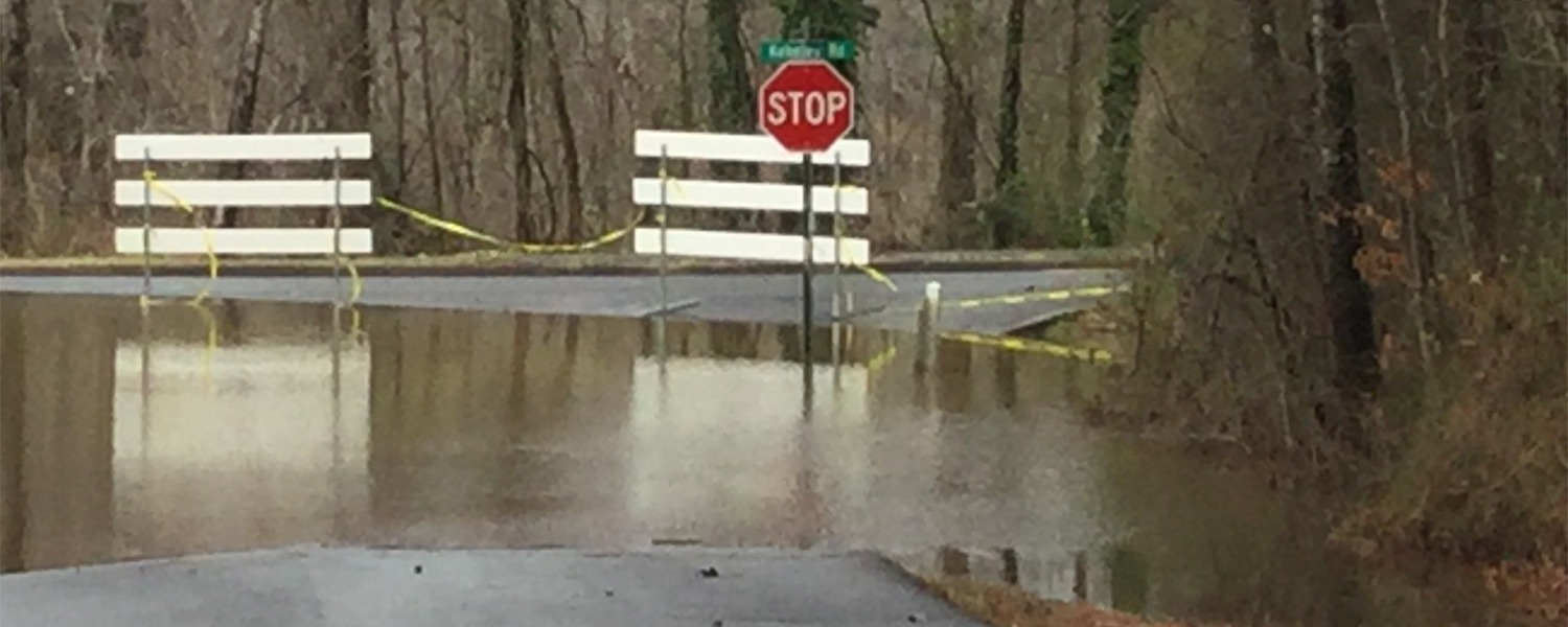 picture of flooded road