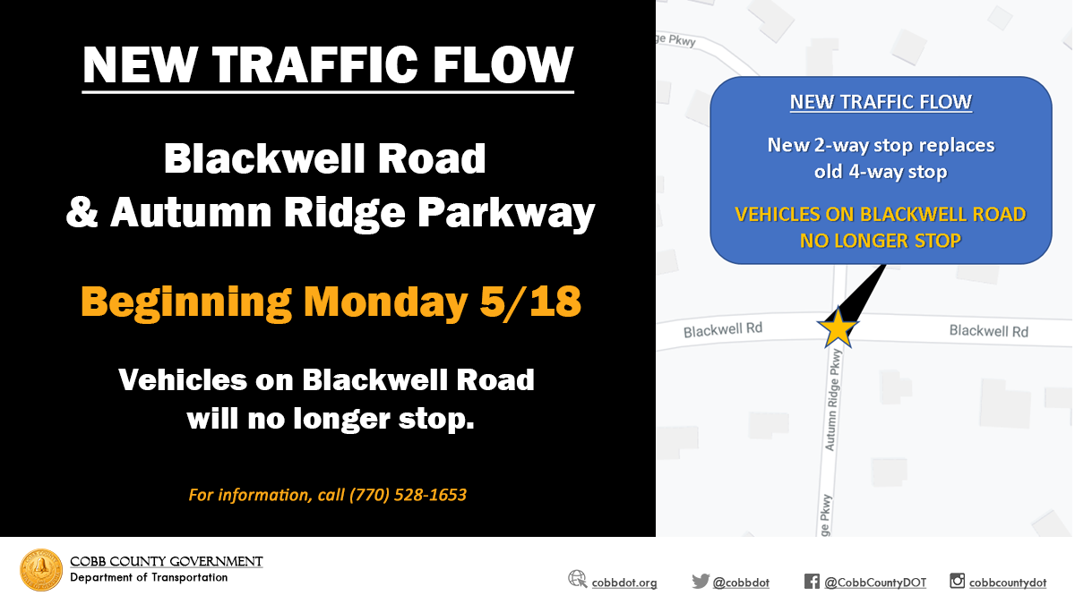 Picture showing map of new traffic flow location