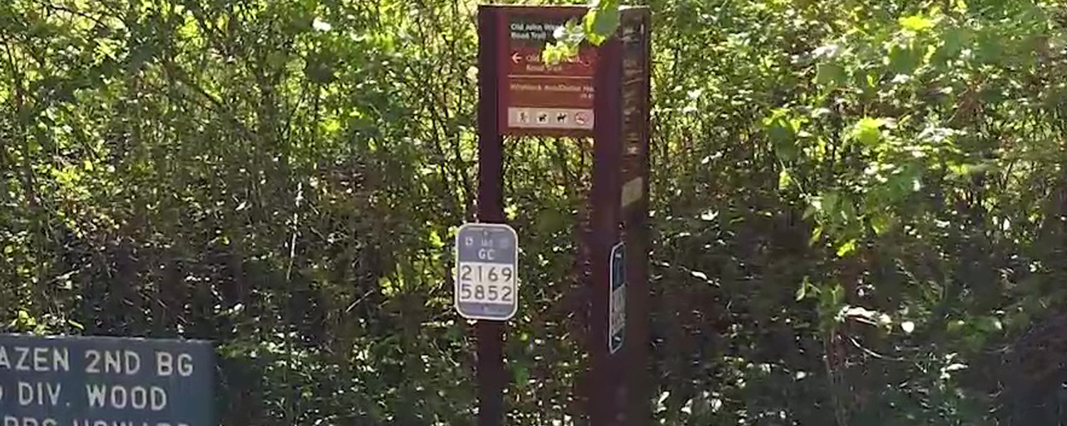 PICTURE OF TRAIL MARKER