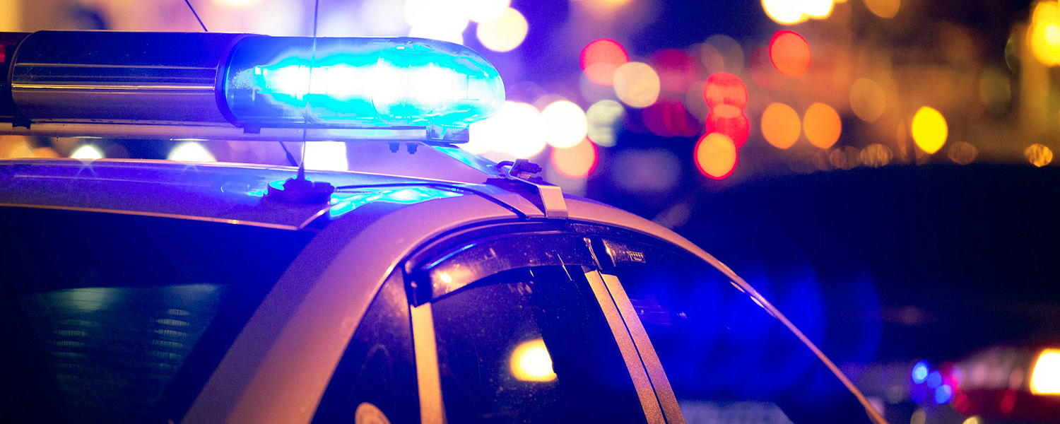 police car lights