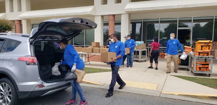 drive-up food service for seniors