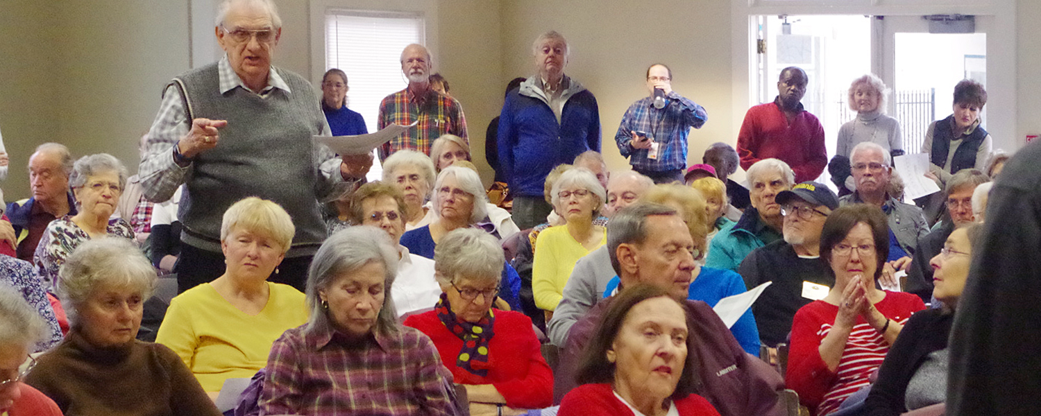 picture of a town hall event