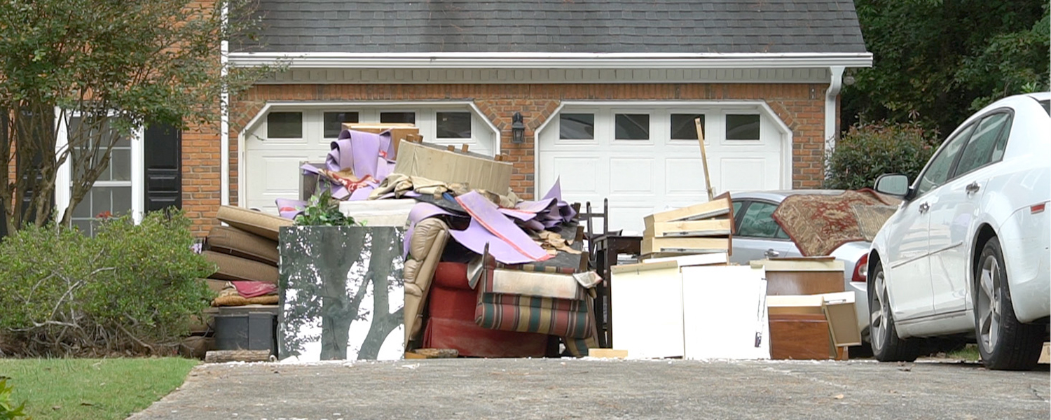 picture of items disposed of after storm