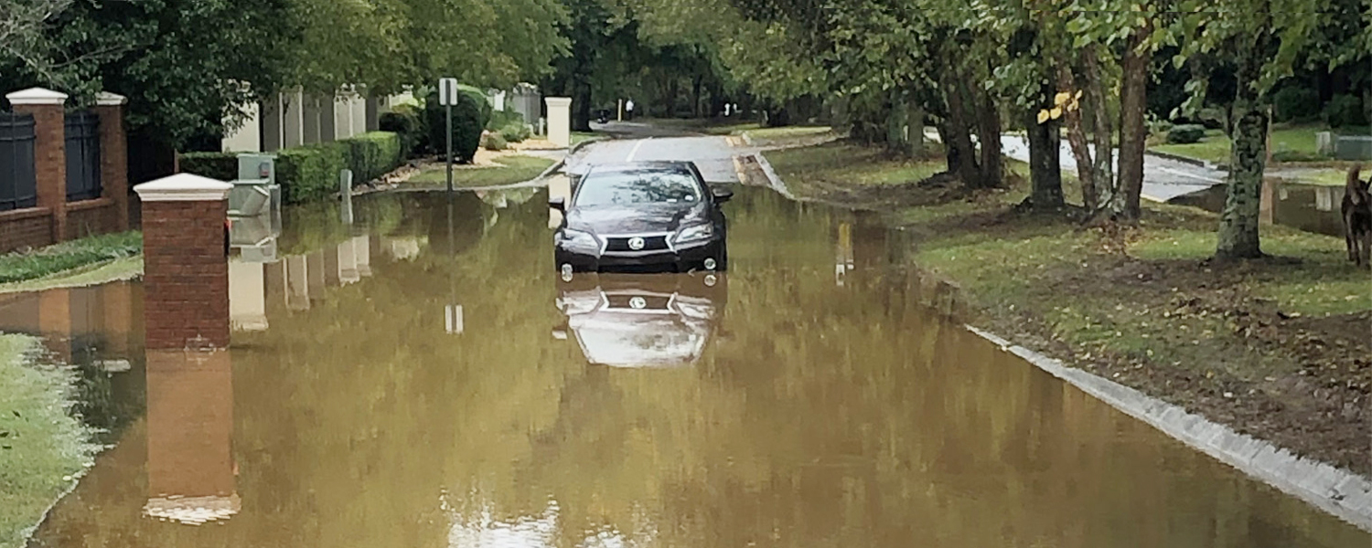picture of flooded cobb street