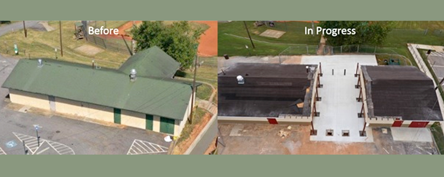 Photo of the improvements made at Lions Park
