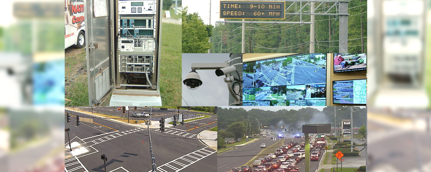 Collage of images related to traffic operations