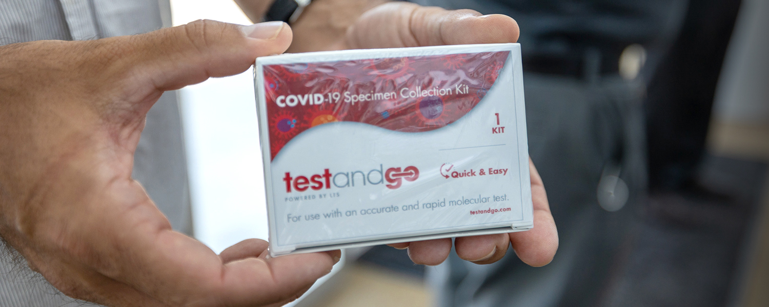 picture of kiosk COVID test