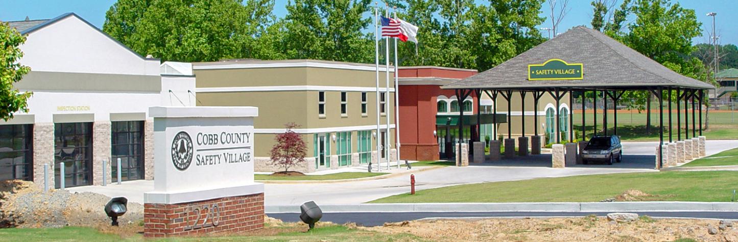 Safety Village Front with Sign