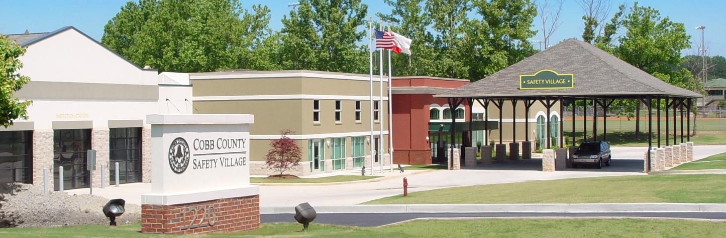 Safety Village Front with Sign