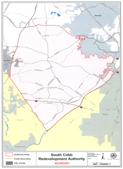 South Cobb Redevelopment Authority Boundary Map