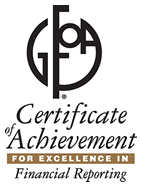 Certificate of Achievement for Excellence in Financial Reporting
