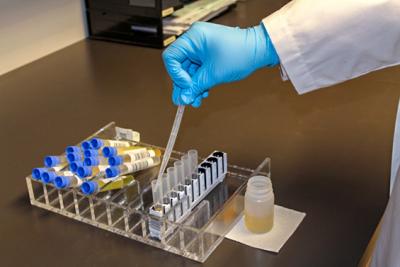 Drug Lab Test Tube Close Up