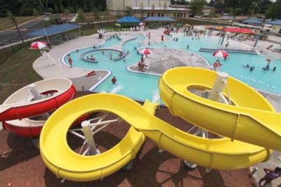 Seven Springs Water Park view from above