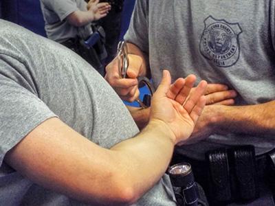 Police Training Handcuff Exercise