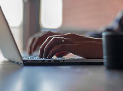 Typing on a computer