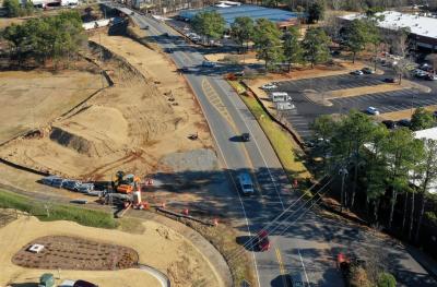 Picture of construction activities on project