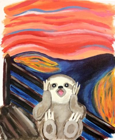 Master Inpired Munch Sloth