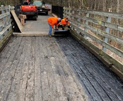 Picture of construction activities on project