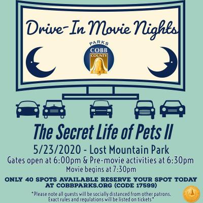 Graphic advertising drive in movie - The Secret Life of Pets 2