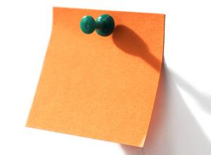 Orange Sticky Note