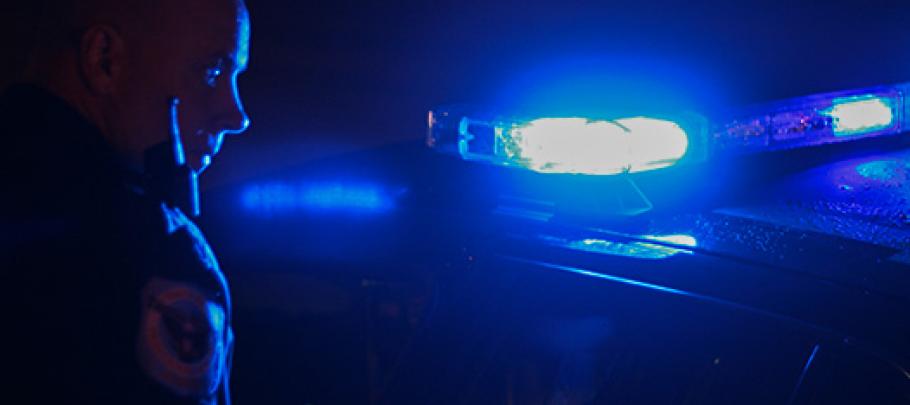 Police Officer Car Lights