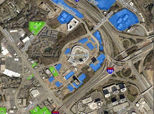 SunTrust Park Special Events Parking Map