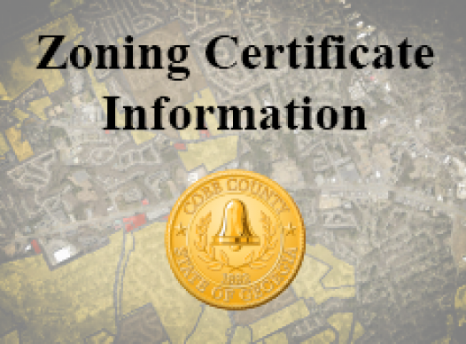 Zoning Certificate Information