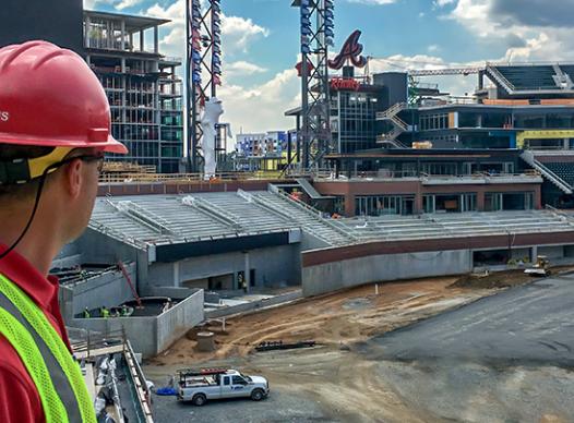 Fire Marshal Inspecting SunTrust Park Construction