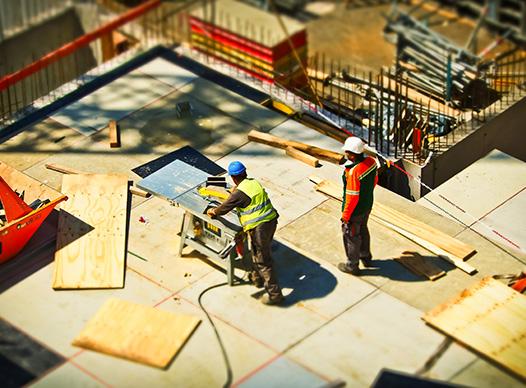 Construction Workers Building