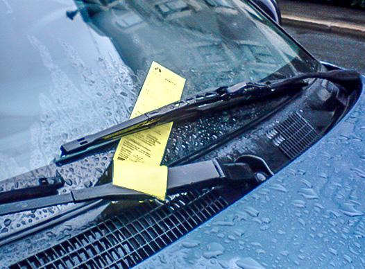 Car with Parking Ticket