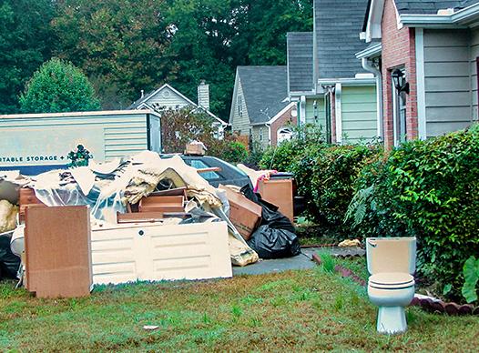 Massive mess in yard