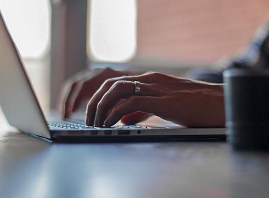 Typing on a computer