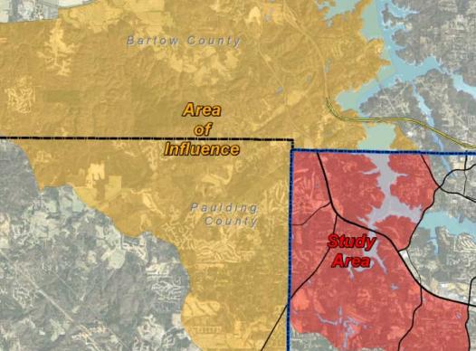 Cobb County Northwest Land Vulnerability Study Study Area