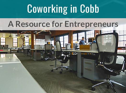 Coworking office with desks