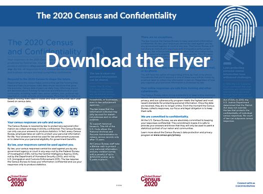 The 2020 Census and Confidentiality: Download the flyer