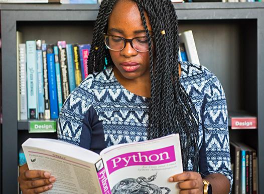 Teenager Studying Code