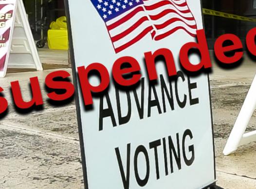 E&R Image - Advance Voting Suspended