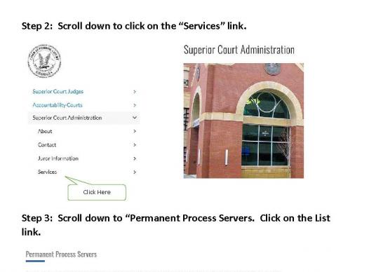 instructions to download process server list