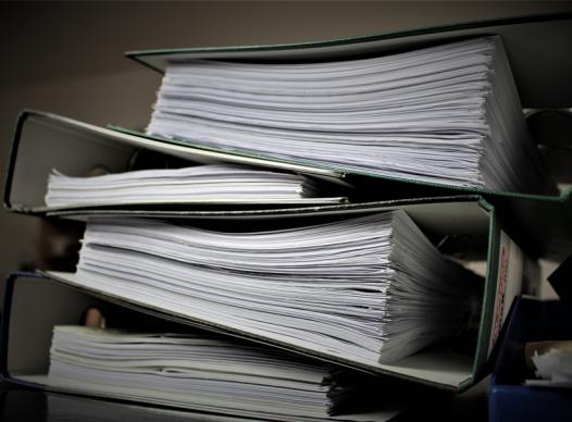 picture of a stack of documents