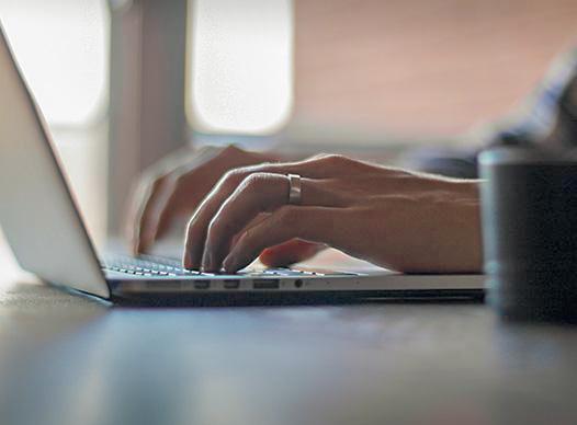 Typing on a computer