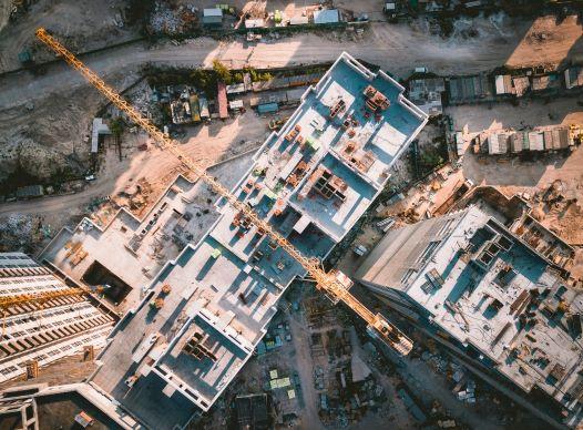 Aerial photo of new development