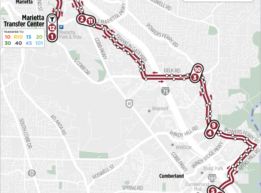 Picture of Route 50 map
