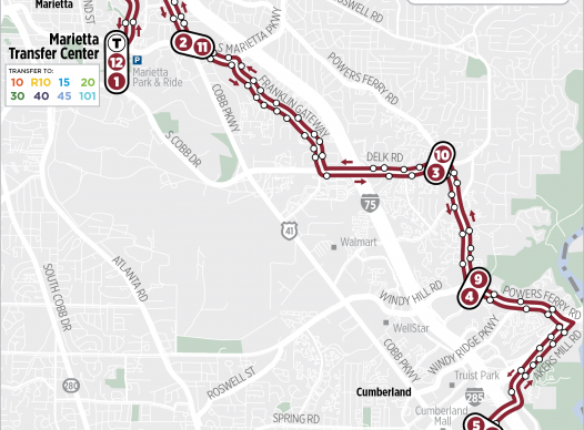 Cct Bus Schedule Route 50 Cobblinc Route: Route 50 | Cobb County Georgia