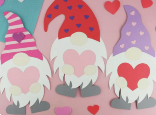 Three Valentine Gnomes