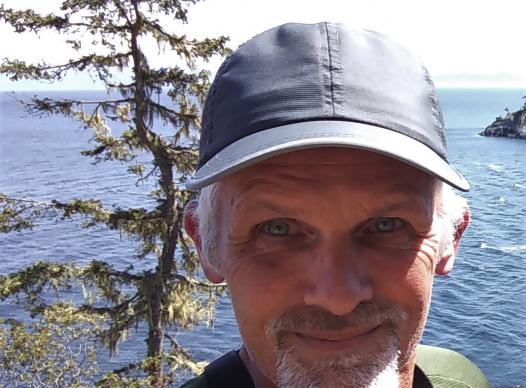 Man with blue hat