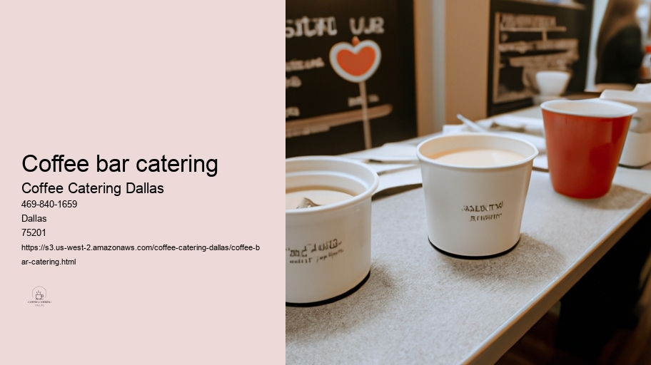 coffee bar catering