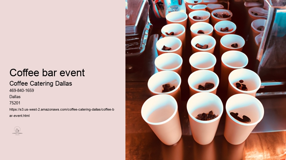 Popular Types of Beverages Offered by Coffee Caterers in Dallas 