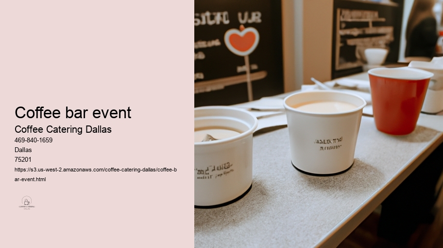 coffee bar event