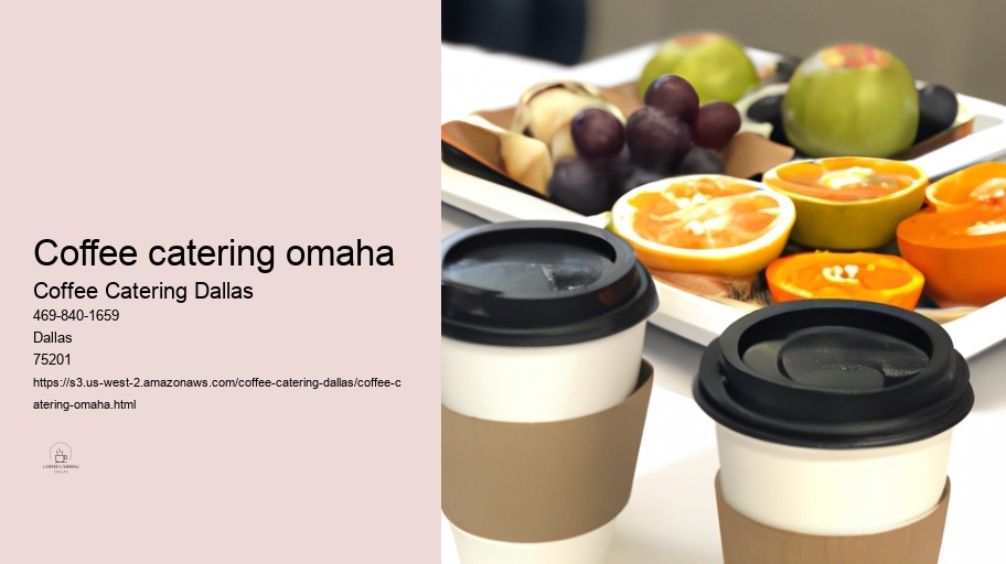 Add-ons and Extras Available from Coffee Caterers in Dallas 